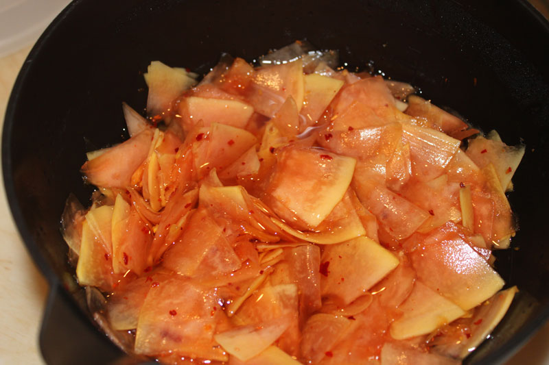 Pickled Green Pawpaw