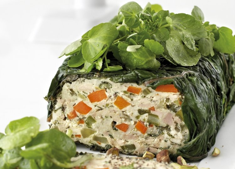 Spinach & Chicken Terrine